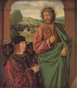 Pierre II Duke of Bourbon Presented by St Peter (mk05)